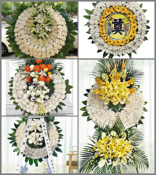 山东青岛黄岛区王台镇山赵村花圈速递